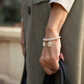 PAULA - customizable bracelet with 15mm silver medals